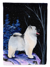 Load image into Gallery viewer, Starry Night Keeshond Flag Canvas House Size