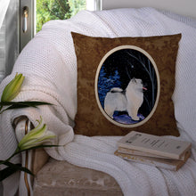 Load image into Gallery viewer, Starry Night Keeshond Throw Pillow - 14x14 Decorative Pillow – Art for Your Home &amp; Patio