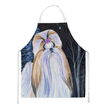 Load image into Gallery viewer, Starry Night Shih Tzu Apron – Artist-Designed Kitchen, BBQ &amp; Craft Apron