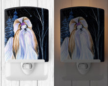 Load image into Gallery viewer, Starry Night Shih Tzu Ceramic Night Light SS8381CNL