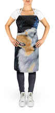 Load image into Gallery viewer, Starry Night Australian Shepherd Apron – Artist-Designed Kitchen, BBQ &amp; Craft Apron