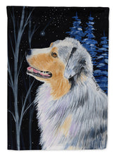 Load image into Gallery viewer, Starry Night Australian Shepherd Flag Canvas House Size
