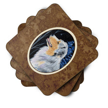 Load image into Gallery viewer, Starry Night Australian Shepherd Coasters - Set of 4 Lightweight Foam, Absorbent Drink Coasters