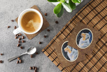 Load image into Gallery viewer, Starry Night Australian Shepherd Coasters - Set of 4 Lightweight Foam, Absorbent Drink Coasters
