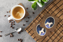 Load image into Gallery viewer, Starry Night Wheaten Terrier Soft Coated Coasters - Set of 4 Lightweight Foam, Absorbent Drink Coasters