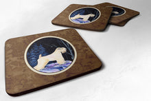 Load image into Gallery viewer, Starry Night Wheaten Terrier Soft Coated Coasters - Set of 4 Lightweight Foam, Absorbent Drink Coasters