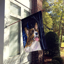 Load image into Gallery viewer, Starry Night Corgi Flag Canvas House Size