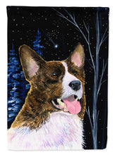 Load image into Gallery viewer, Starry Night Corgi Flag Canvas House Size