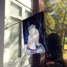 Load image into Gallery viewer, Starry Night American Eskimo Flag Canvas House Size