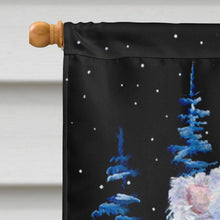 Load image into Gallery viewer, Starry Night American Eskimo Flag Canvas House Size