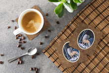 Load image into Gallery viewer, Starry Night Chinese Crested Coasters - Set of 4 Lightweight Foam, Absorbent Drink Coasters