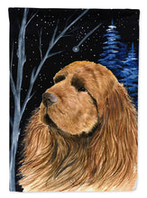 Load image into Gallery viewer, Starry Night Sussex Spaniel Garden Flag - Outdoor Decorative Yard Flag