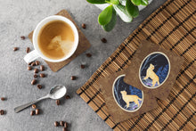 Load image into Gallery viewer, Starry Night Golden Retriever Coasters - Set of 4 Lightweight Foam, Absorbent Drink Coasters