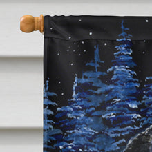 Load image into Gallery viewer, Starry Night Bernese Mountain Dog Flag Canvas House Size