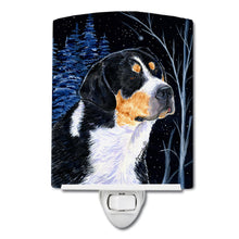 Load image into Gallery viewer, Starry Night Bernese Mountain Dog Ceramic Night Light SS8393CNL