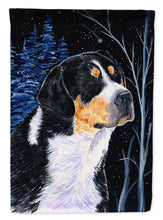 Load image into Gallery viewer, Starry Night Bernese Mountain Dog Garden Flag - Outdoor Decorative Yard Flag