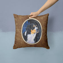 Load image into Gallery viewer, Starry Night Bernese Mountain Dog Throw Pillow - 14x14 Decorative Pillow – Art for Your Home &amp; Patio