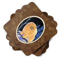 Load image into Gallery viewer, Starry Night Pomeranian Coasters - Set of 4 Lightweight Foam, Absorbent Drink Coasters