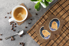 Load image into Gallery viewer, Starry Night Pomeranian Coasters - Set of 4 Lightweight Foam, Absorbent Drink Coasters