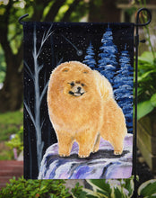 Load image into Gallery viewer, Starry Night Pomeranian Garden Flag - Outdoor Decorative Yard Flag