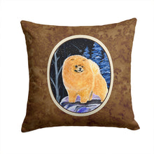Load image into Gallery viewer, Starry Night Pomeranian Throw Pillow - 14x14 Decorative Pillow – Art for Your Home &amp; Patio