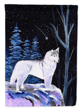 Load image into Gallery viewer, Starry Night Siberian Husky Flag Canvas House Size