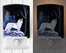 Load image into Gallery viewer, Starry Night Siberian Husky Ceramic Night Light SS8400CNL