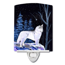 Load image into Gallery viewer, Starry Night Siberian Husky Ceramic Night Light SS8400CNL