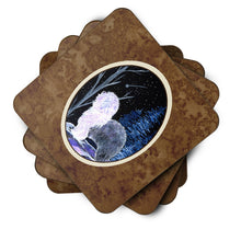 Load image into Gallery viewer, Starry Night Old English Sheepdog Coasters - Set of 4 Lightweight Foam, Absorbent Drink Coasters