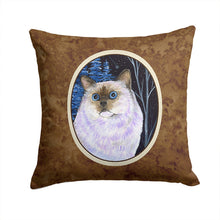 Load image into Gallery viewer, Starry Night Cat - Birman Throw Pillow - 14x14 Decorative Pillow – Art for Your Home &amp; Patio