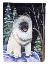 Load image into Gallery viewer, Starry Night Keeshond Flag Canvas House Size