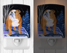 Load image into Gallery viewer, Starry Night English Bulldog Ceramic Night Light SS8405CNL