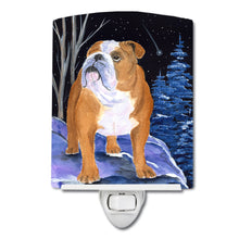 Load image into Gallery viewer, Starry Night English Bulldog Ceramic Night Light SS8405CNL