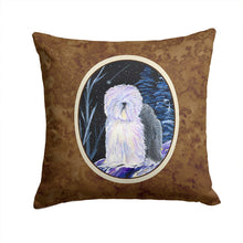 Load image into Gallery viewer, Starry Night Old English Sheepdog Throw Pillow - 14x14 Decorative Pillow – Art for Your Home &amp; Patio