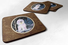 Load image into Gallery viewer, Starry Night Old English Sheepdog Coasters - Set of 4 Lightweight Foam, Absorbent Drink Coasters