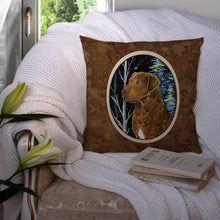 Load image into Gallery viewer, Starry Night Chesapeake Bay Retriever Throw Pillow - 14x14 Decorative Pillow – Art for Your Home &amp; Patio