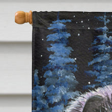 Load image into Gallery viewer, Starry Night Keeshond Flag Canvas House Size