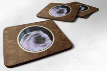 Load image into Gallery viewer, Starry Night Keeshond Coasters - Set of 4 Lightweight Foam, Absorbent Drink Coasters