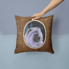 Load image into Gallery viewer, Starry Night Keeshond Throw Pillow - 14x14 Decorative Pillow – Art for Your Home &amp; Patio
