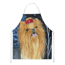 Load image into Gallery viewer, Starry Night Yorkie Apron – Artist-Designed Kitchen, BBQ &amp; Craft Apron