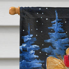 Load image into Gallery viewer, Starry Night Yorkie Flag Canvas House Size