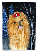 Load image into Gallery viewer, Starry Night Yorkie Garden Flag - Outdoor Decorative Yard Flag