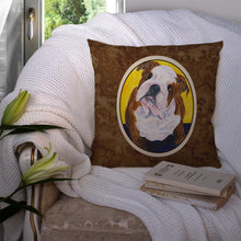 Load image into Gallery viewer, English Bulldog Throw Pillow - 14x14 Decorative Pillow – Art for Your Home &amp; Patio