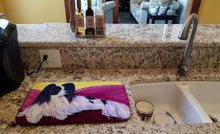 Load image into Gallery viewer, Papillon Dish Drying Mat – Absorbent, Artistic Kitchen Essentials SS8416DDM