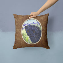 Load image into Gallery viewer, Pug Throw Pillow - 14x14 Decorative Pillow – Art for Your Home &amp; Patio