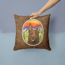 Load image into Gallery viewer, Australian Kelpie Throw Pillow - 14x14 Decorative Pillow – Art for Your Home &amp; Patio