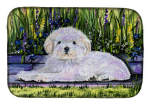 Load image into Gallery viewer, Coton de Tulear Dish Drying Mat – Absorbent, Artistic Kitchen Essentials SS8430DDM