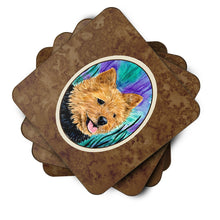 Load image into Gallery viewer, Norwich Terrier Coasters - Set of 4 Lightweight Foam, Absorbent Drink Coasters