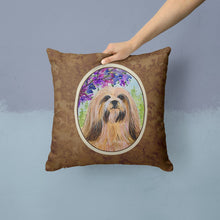 Load image into Gallery viewer, Lhasa Apso Throw Pillow - 14x14 Decorative Pillow – Art for Your Home &amp; Patio