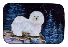 Load image into Gallery viewer, Starry Night Coton de Tulear Dish Drying Mat – Absorbent, Artistic Kitchen Essentials SS8437DDM